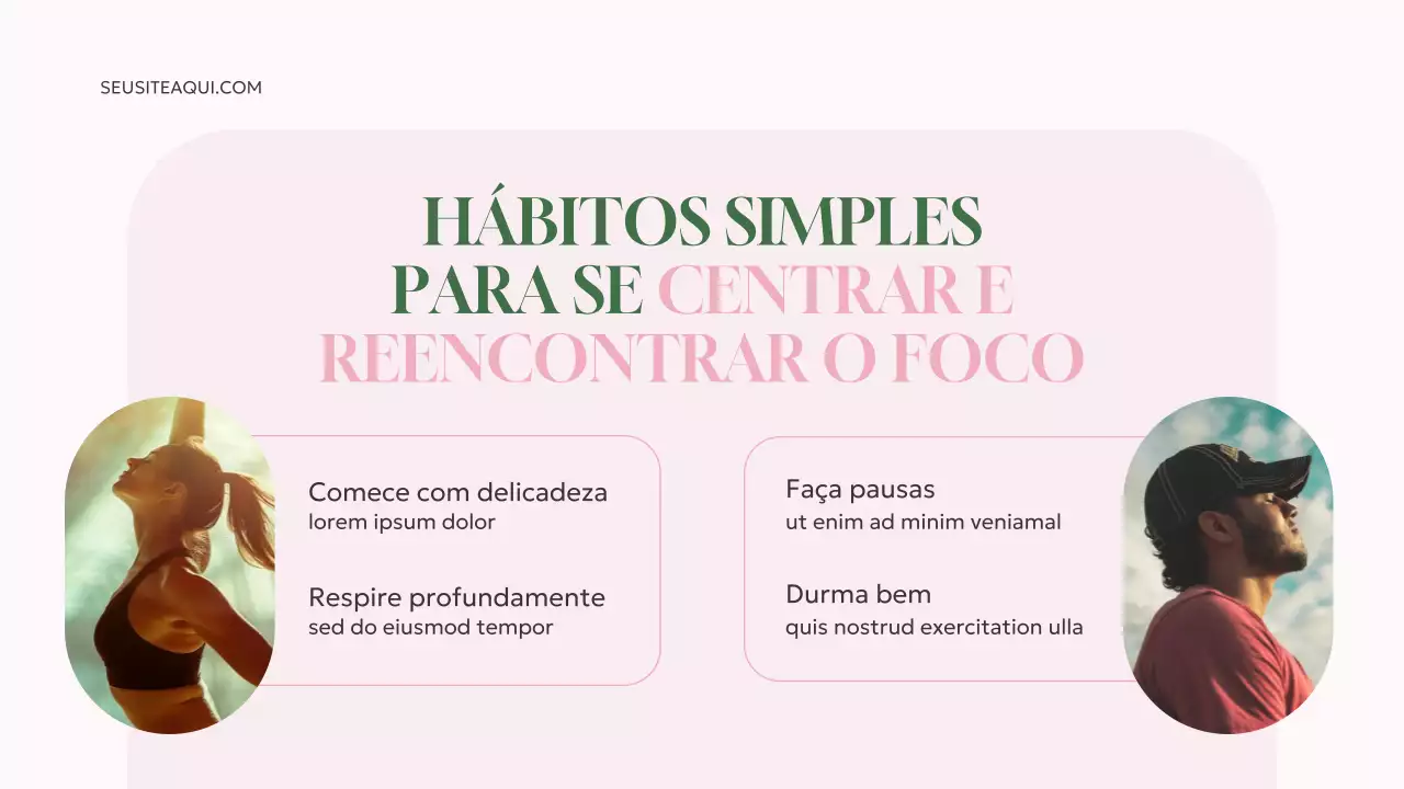 Apresentação do Guia de Bem-Estar Minimalista Rosa