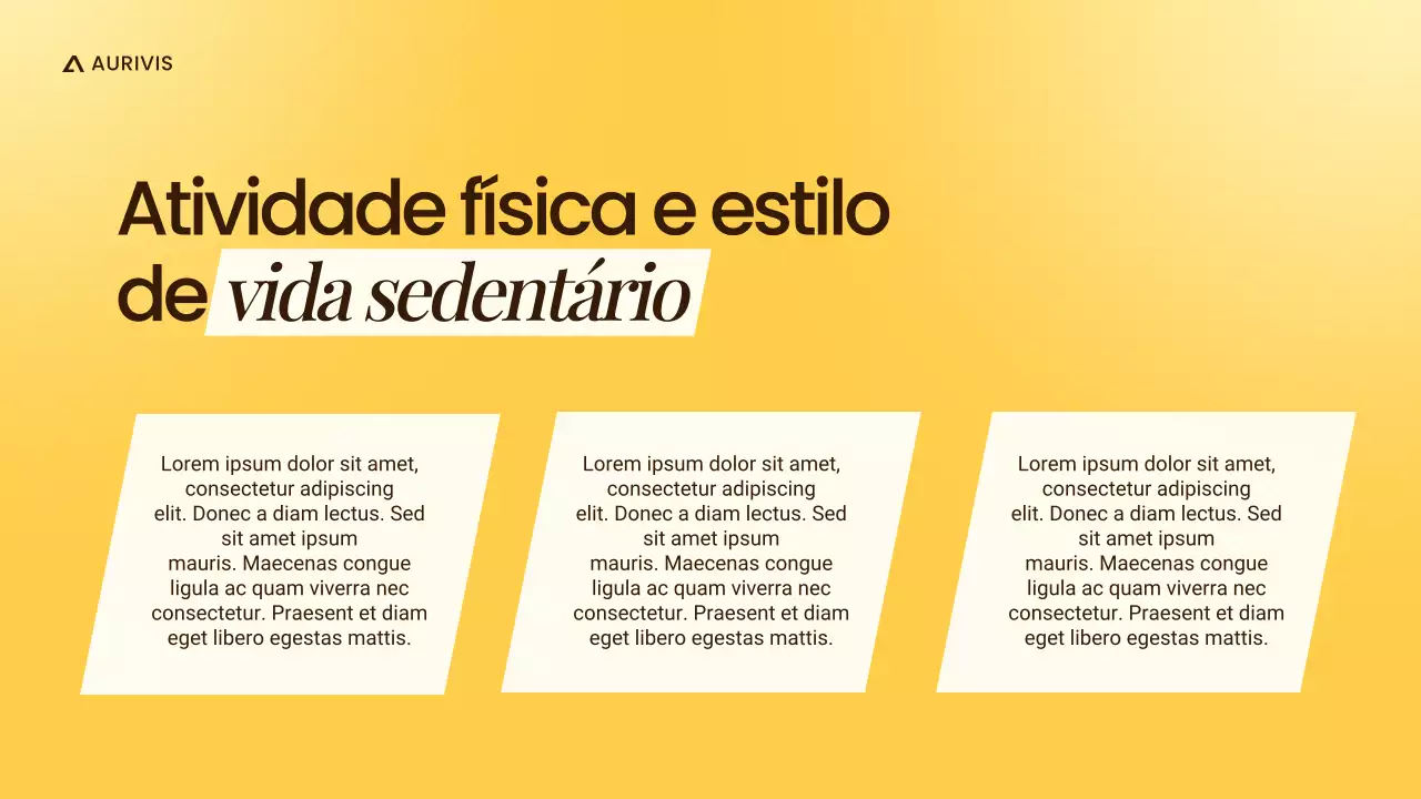 Apresentação Amarela de Saúde Mental Moderna