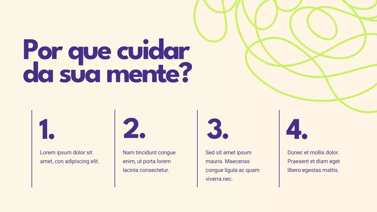 Apresentação de Saúde Mental Mínima Roxa