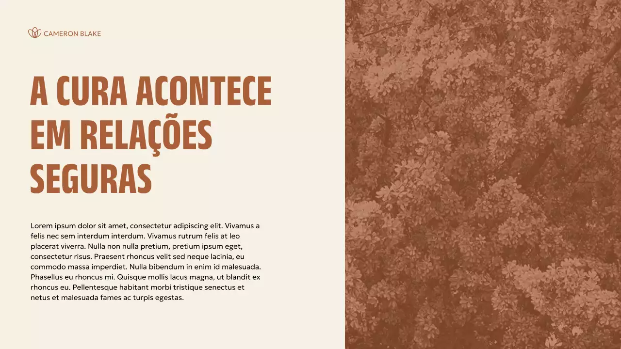 Apresentação Brown Minimal Wellness