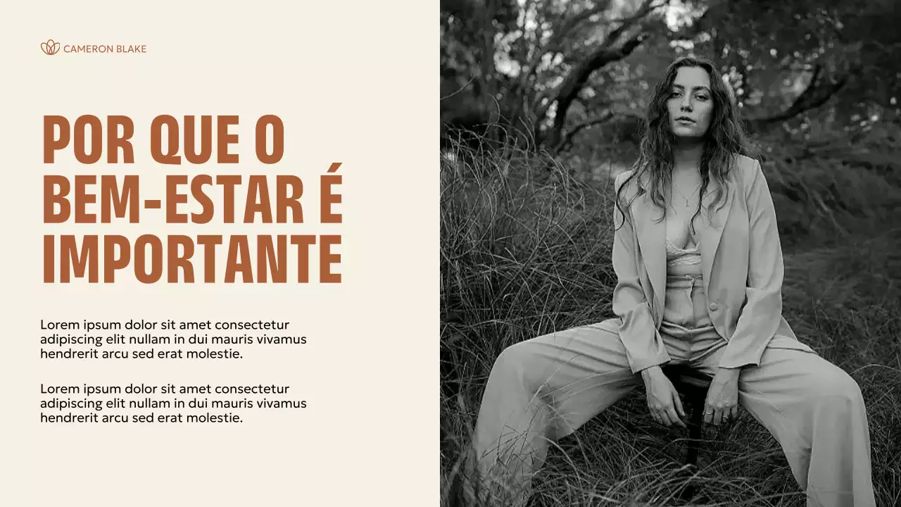 Apresentação Brown Minimal Wellness