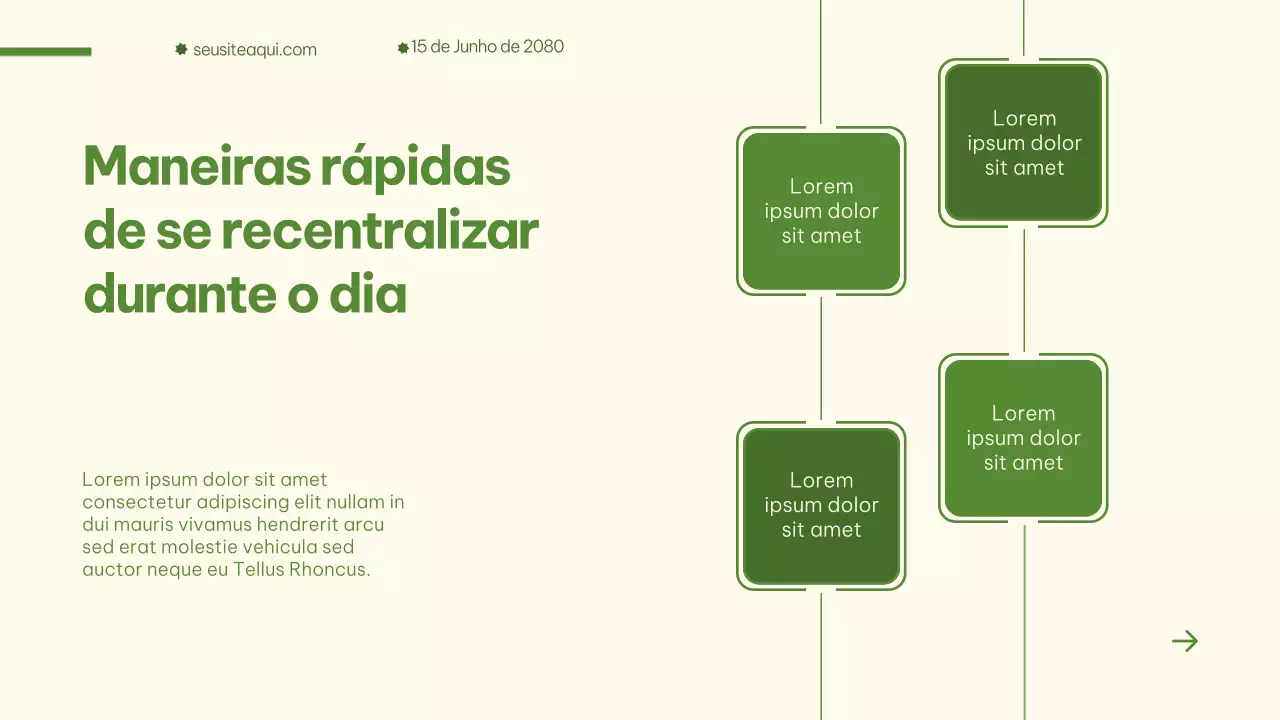 Apresentação de anúncio de bem-estar minimalista bege