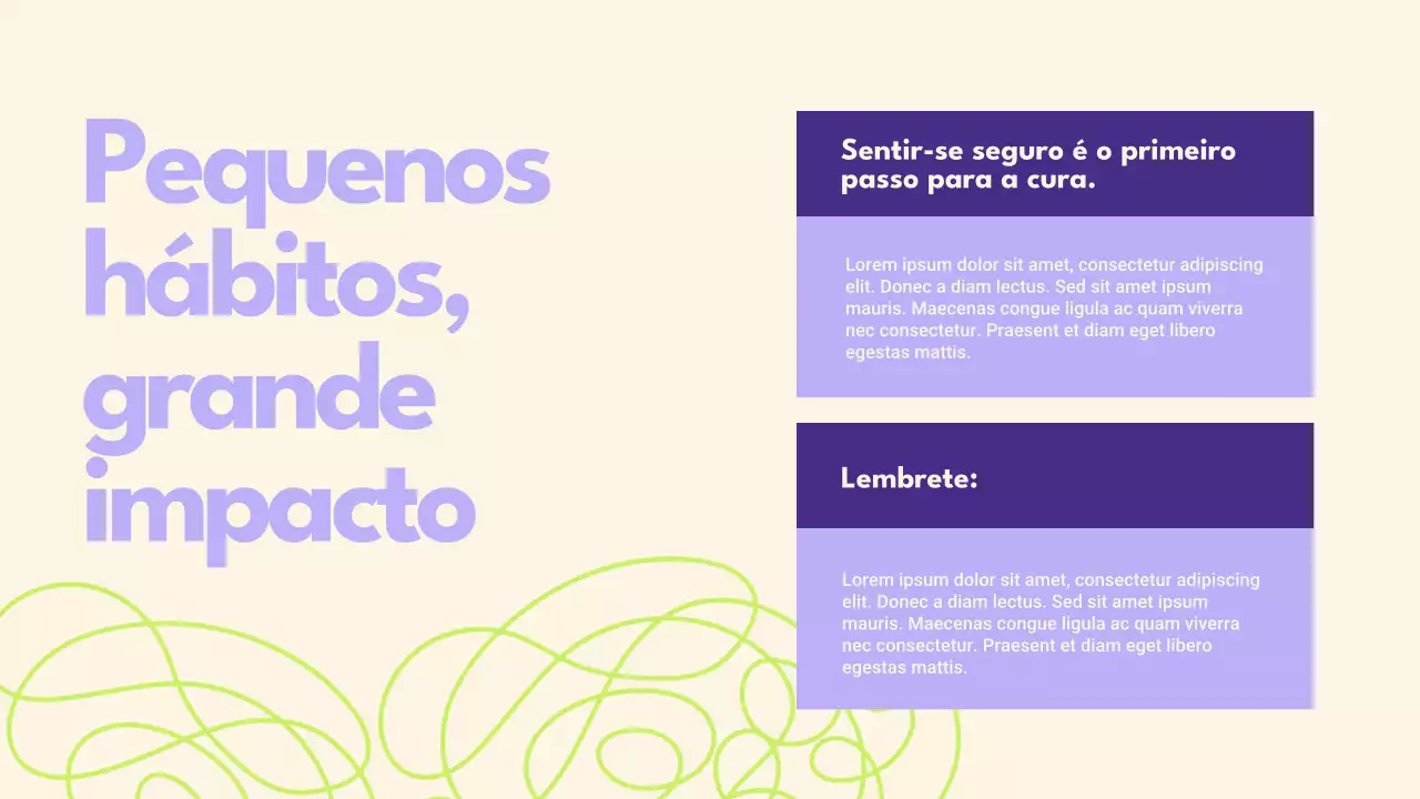 Apresentação de Saúde Mental Mínima Roxa