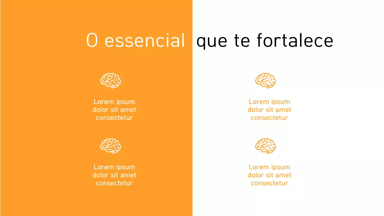 Apresentação do anúncio do Orange Modern Wellness