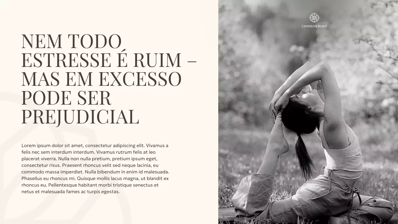 Apresentação de Bem-Estar Minimalista Cinza