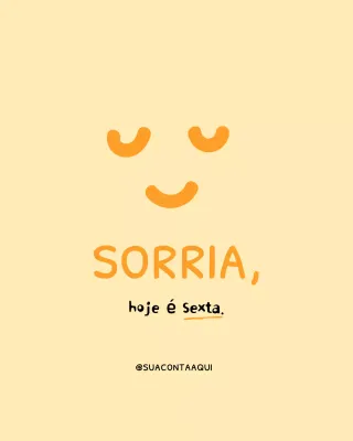 Postagem de saudação com smiley minimalista bege no Instagram