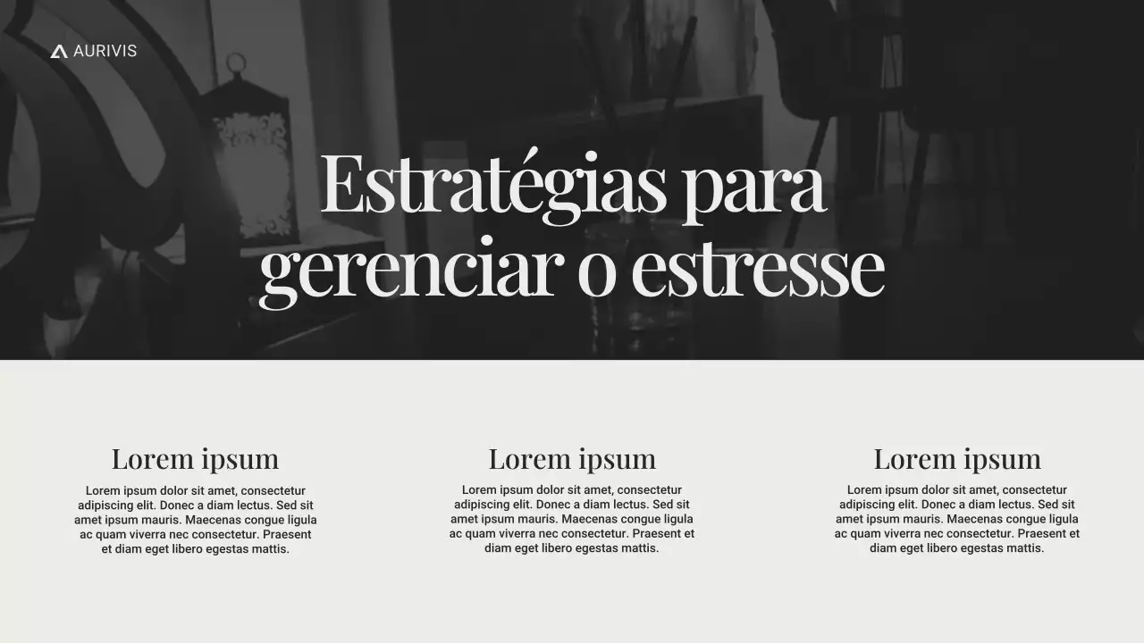 Apresentação de Gestão de RH Moderna em Preto