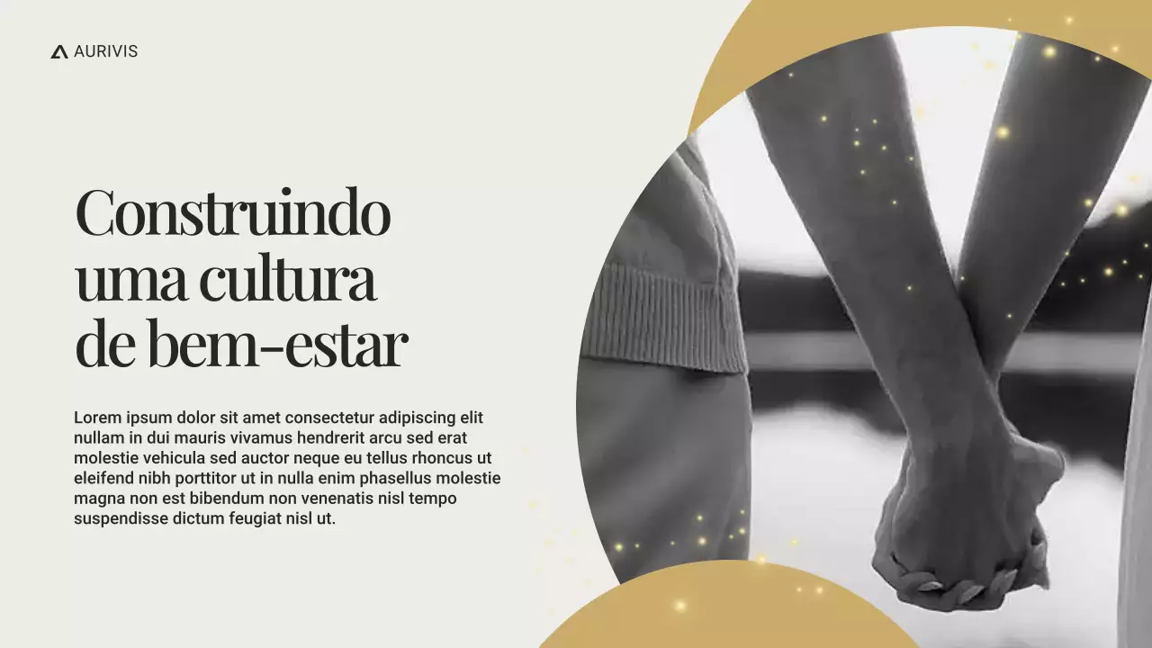 Apresentação de Gestão de RH Moderna em Preto