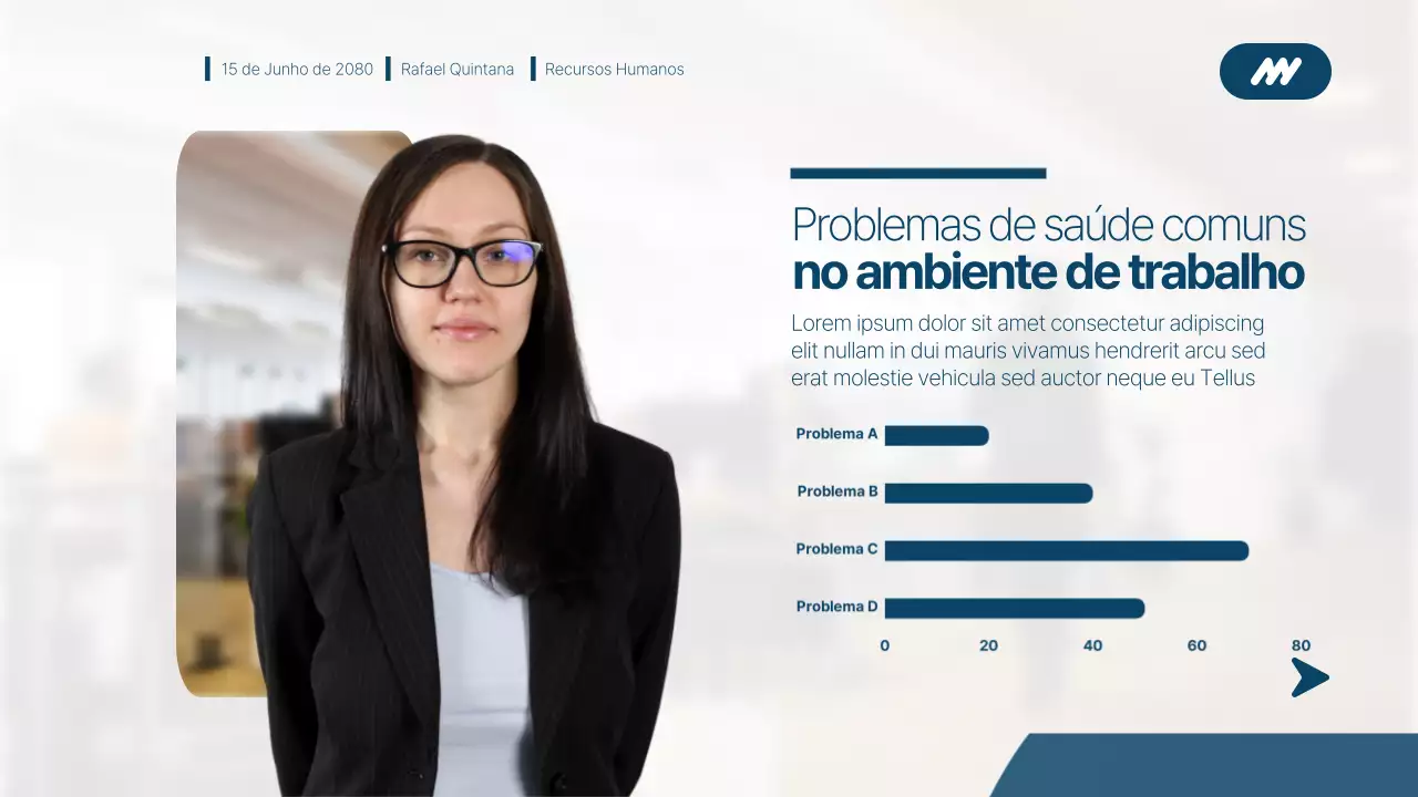 Apresentação de Promoção de Trabalho em Equipe Moderno Azul