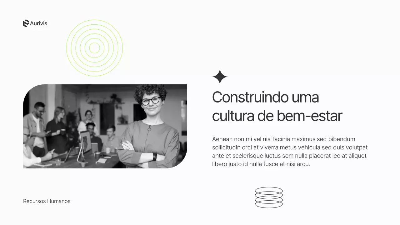 Apresentação do anúncio do Green Modern Wellness