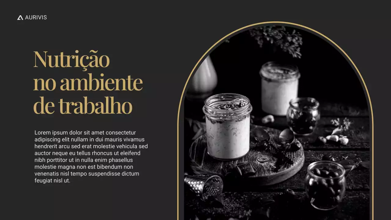 Apresentação de Gestão de RH Moderna em Preto