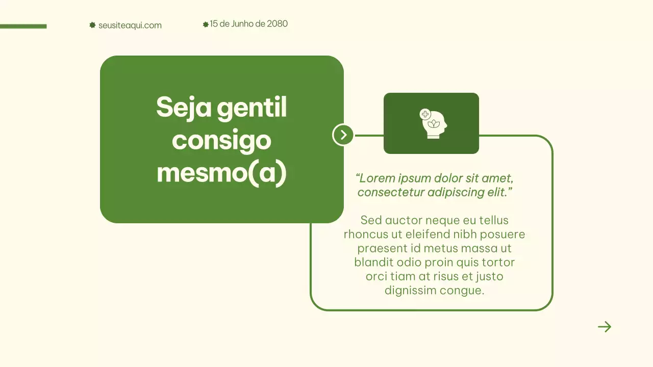 Apresentação de anúncio de bem-estar minimalista bege
