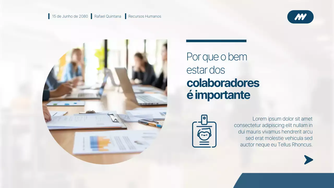 Apresentação de Promoção de Trabalho em Equipe Moderno Azul