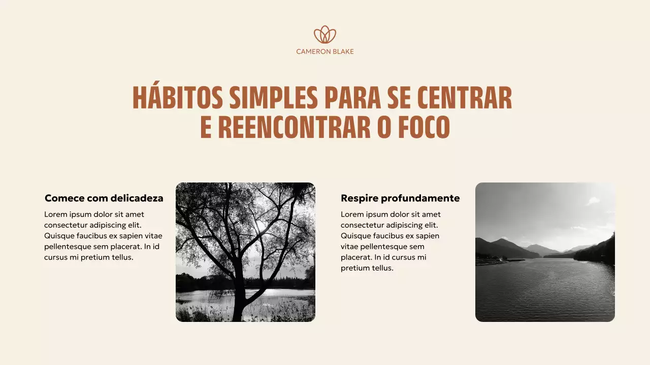 Apresentação Brown Minimal Wellness
