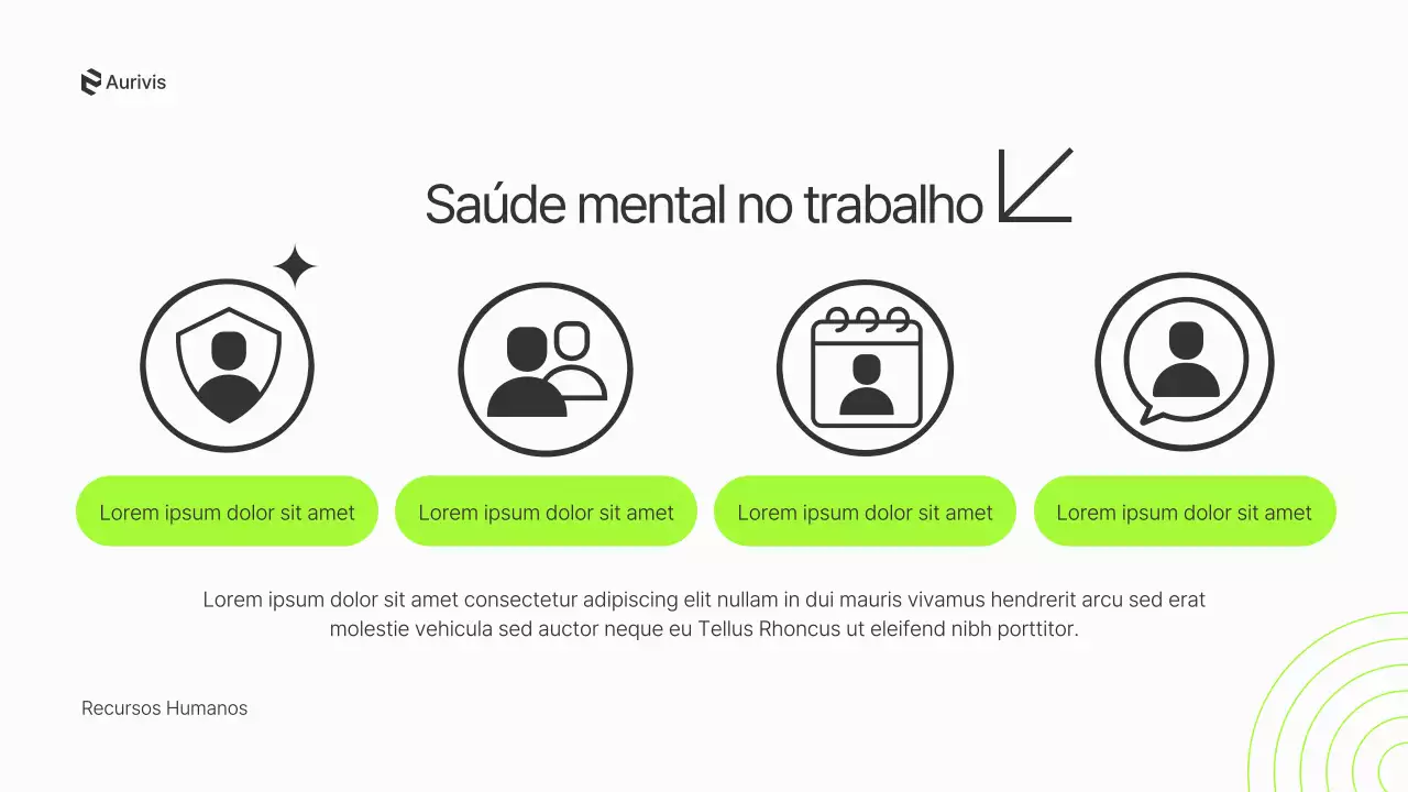 Apresentação do anúncio do Green Modern Wellness