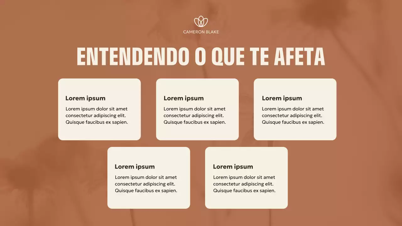 Apresentação Brown Minimal Wellness