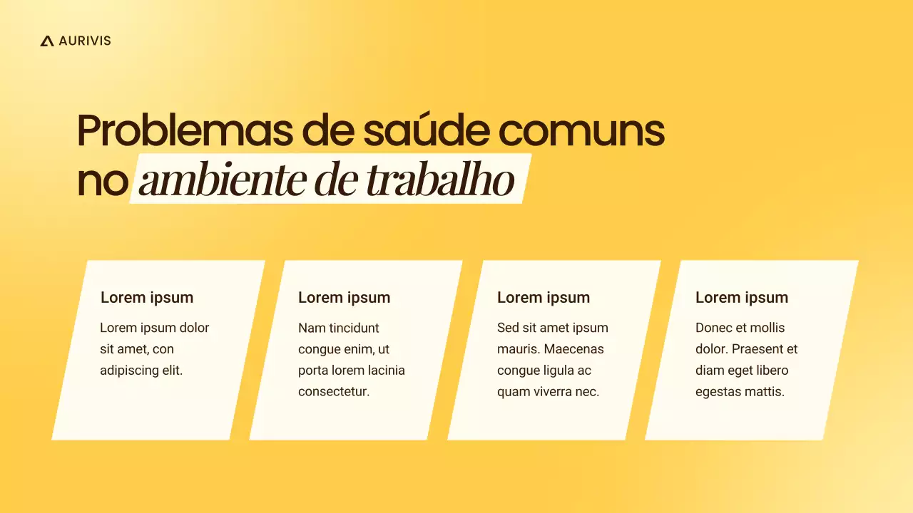 Apresentação Amarela de Saúde Mental Moderna