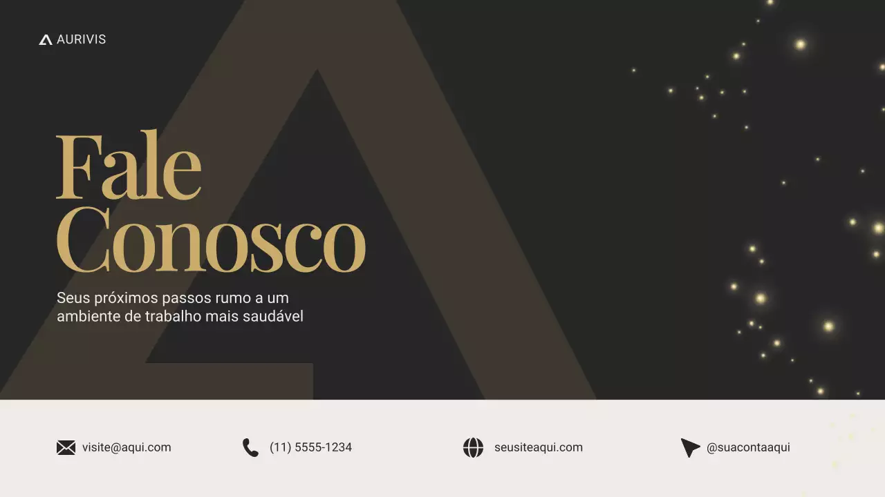 Apresentação de Gestão de RH Moderna em Preto