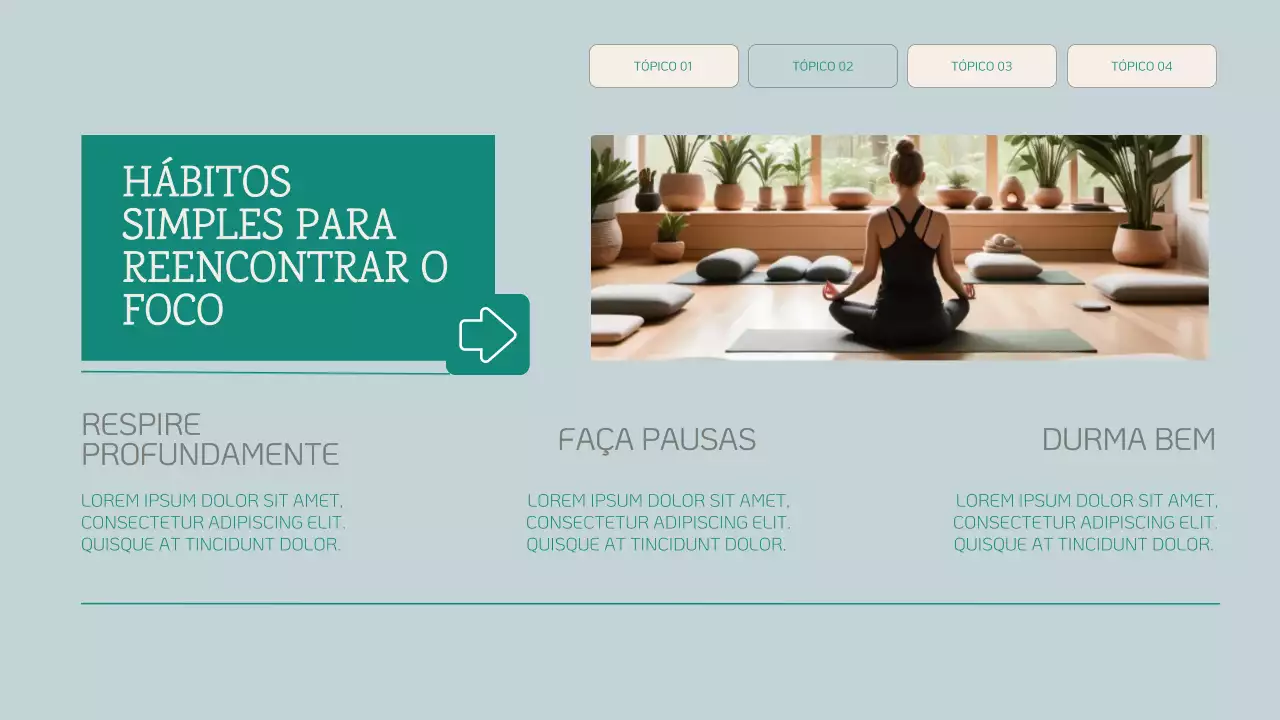 Apresentação do Guia de Bem-Estar Minimalista Azul