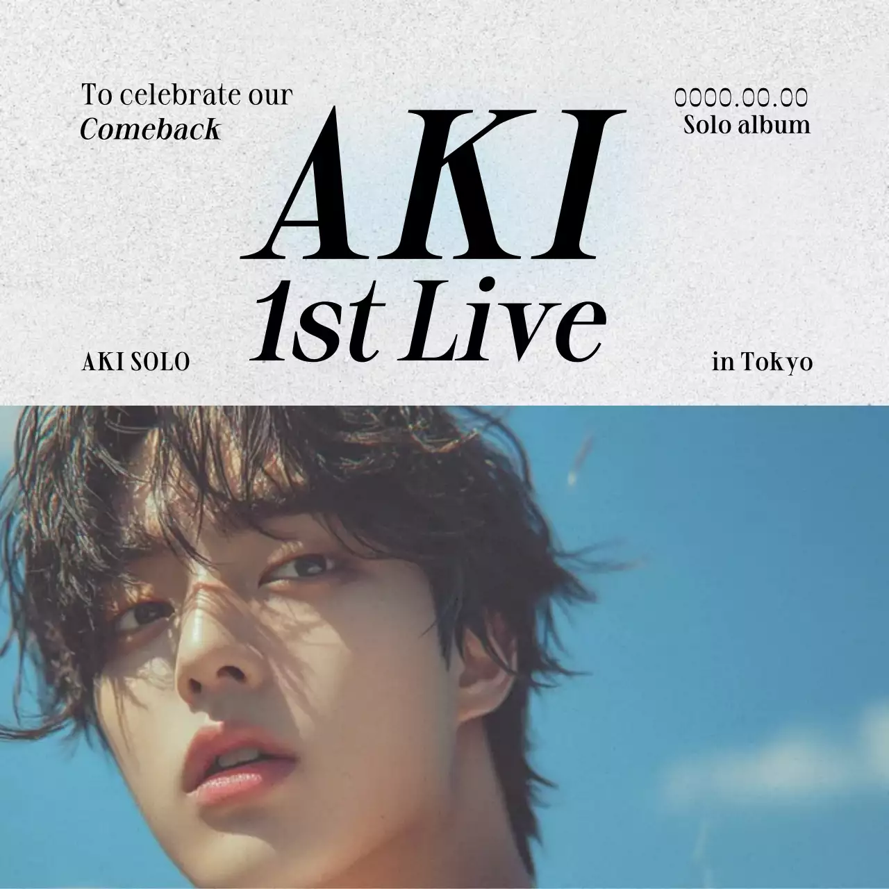 白黒 モダン 音楽 ポスター 推し活