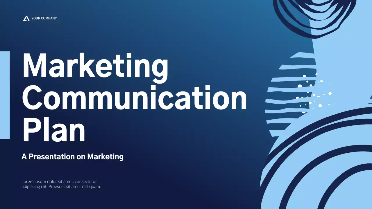 Blue Modern Marketing Plan Presentation