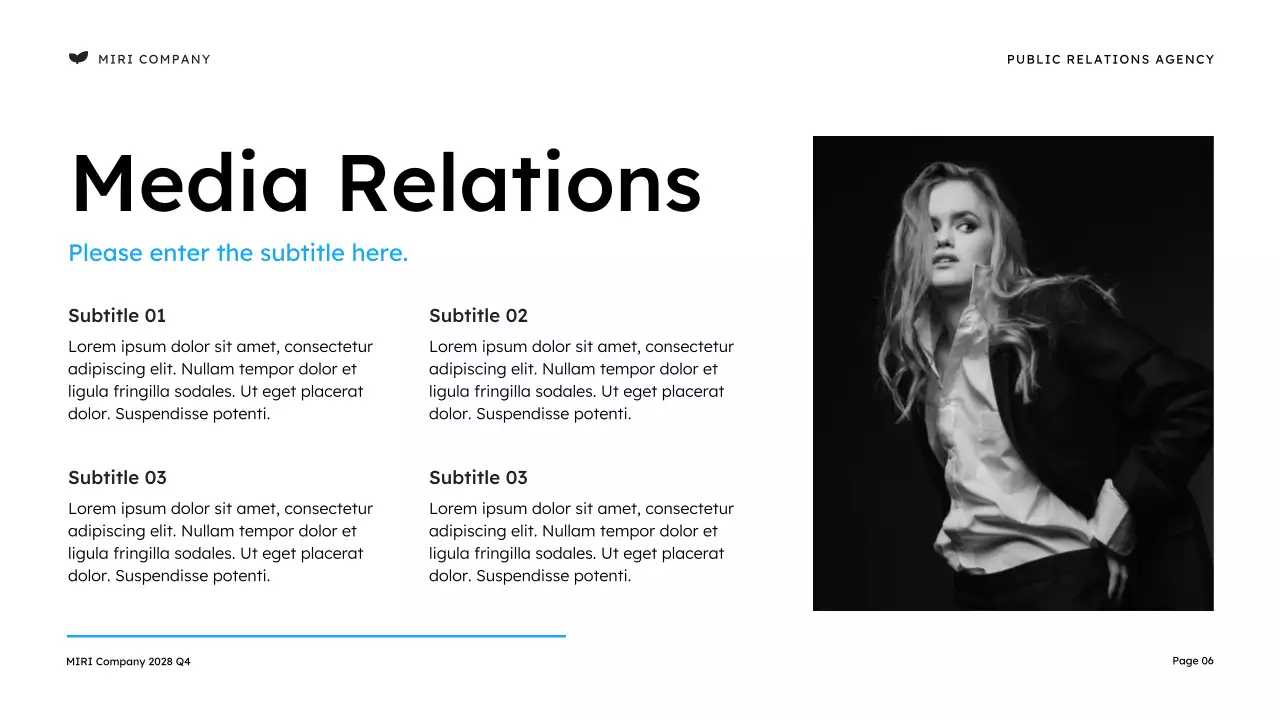 Orange Modern Public Relations Presentation