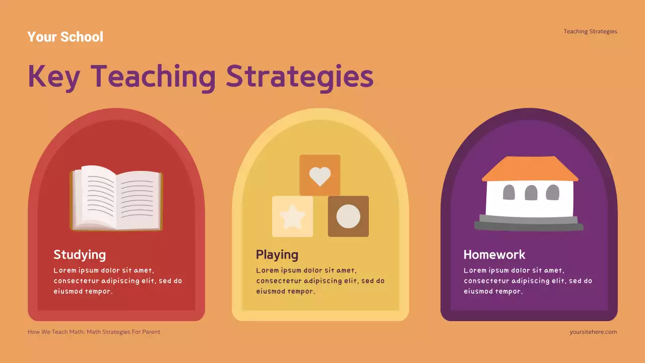 Colorful Modern Math Classes Homeschool Strategy Presentation