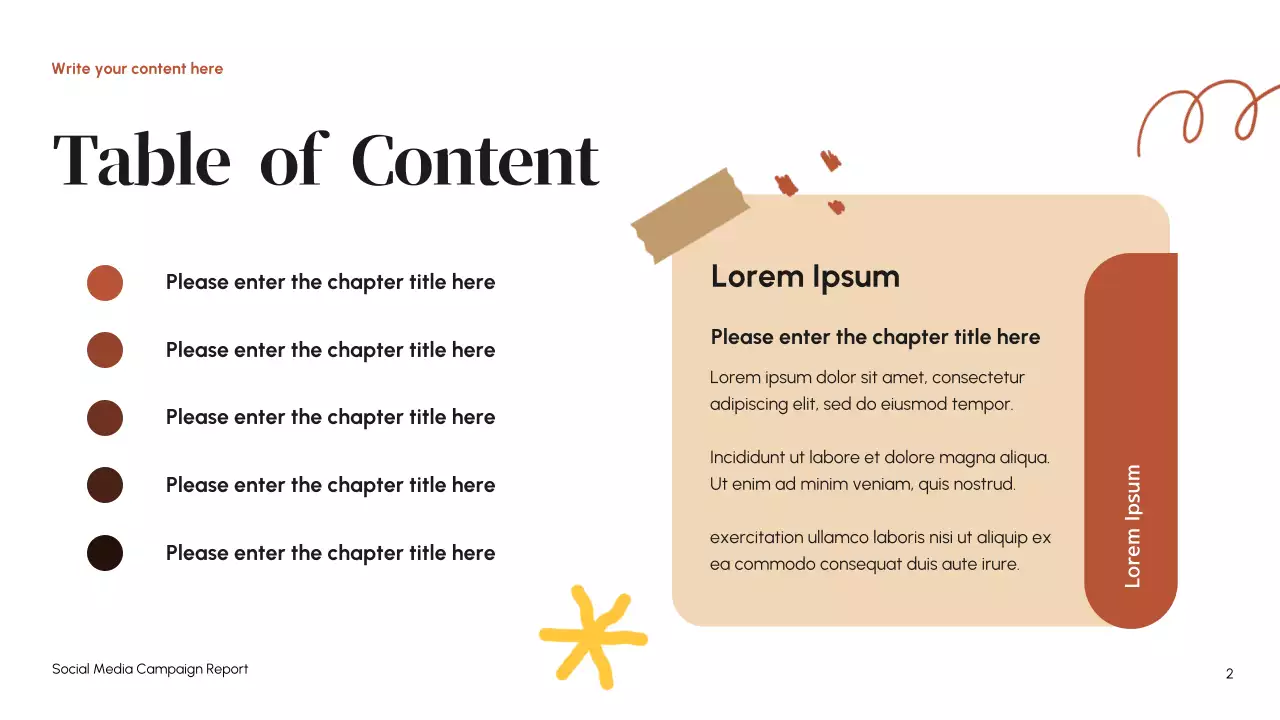 Orange Modern Social Media Campaign Report Presentation