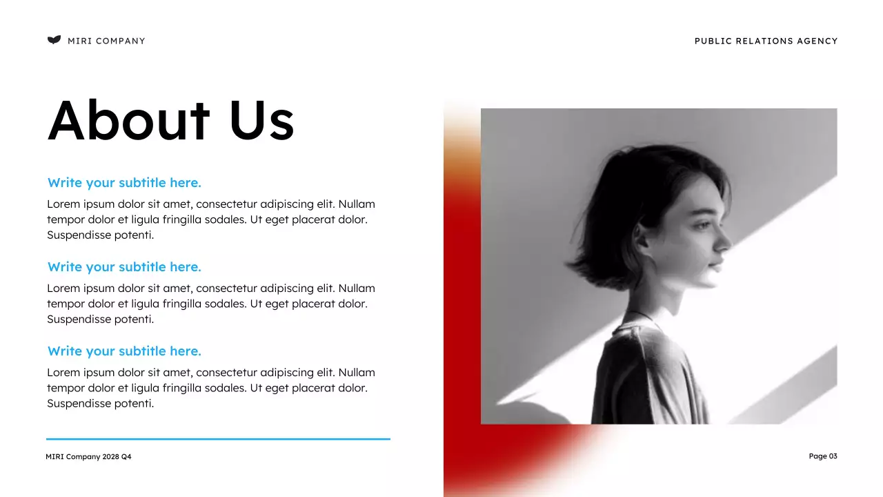 Orange Modern Public Relations Presentation