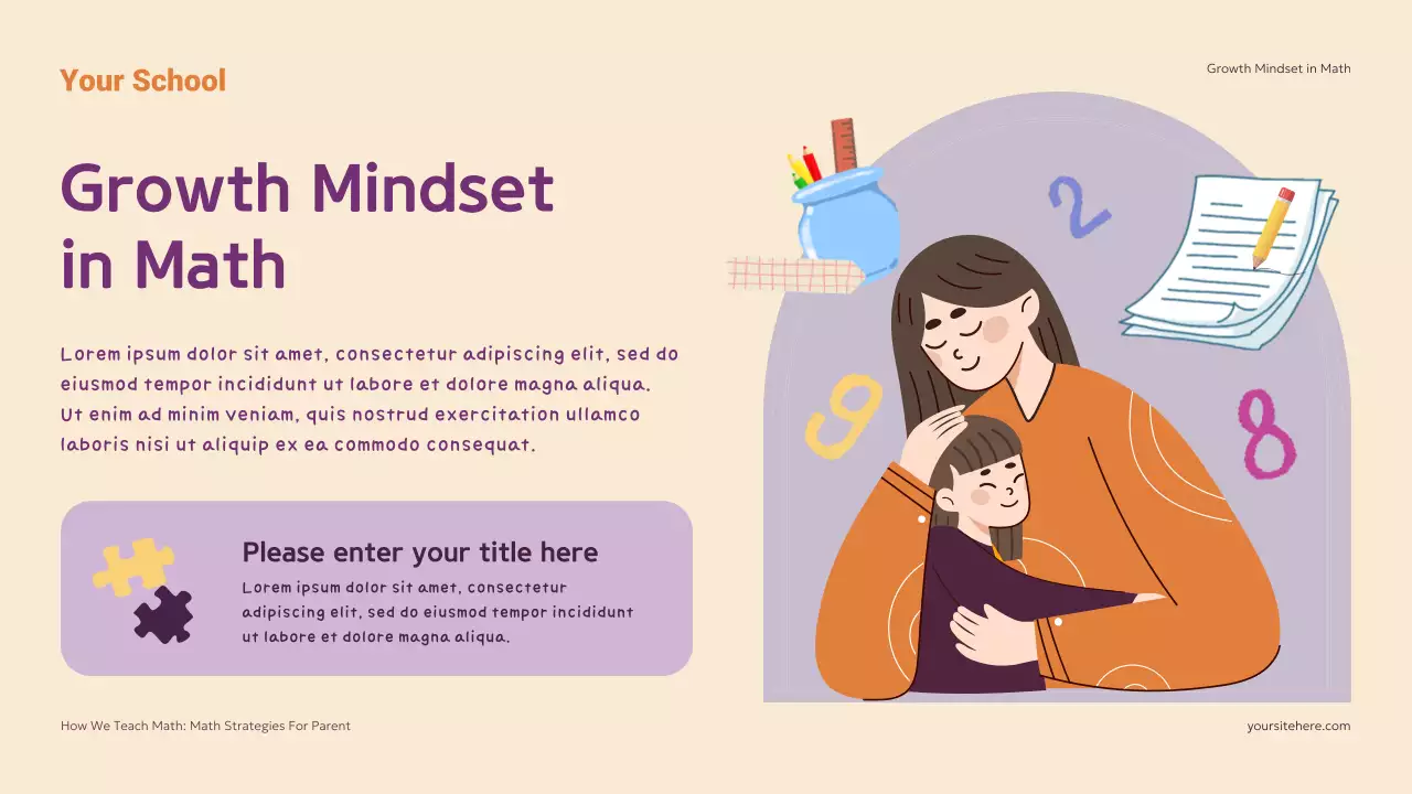 Colorful Modern Math Classes Homeschool Strategy Presentation