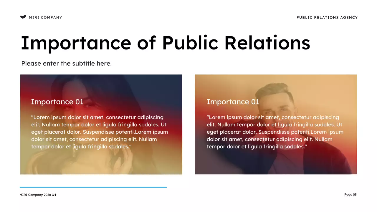 Orange Modern Public Relations Presentation