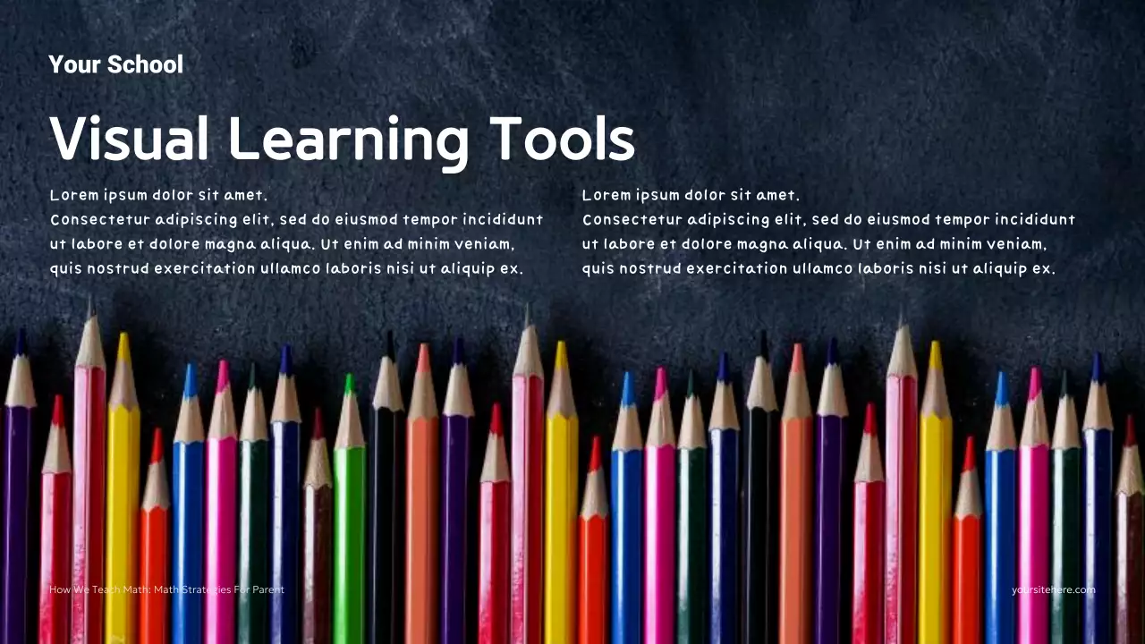 Colorful Modern Math Classes Homeschool Strategy Presentation