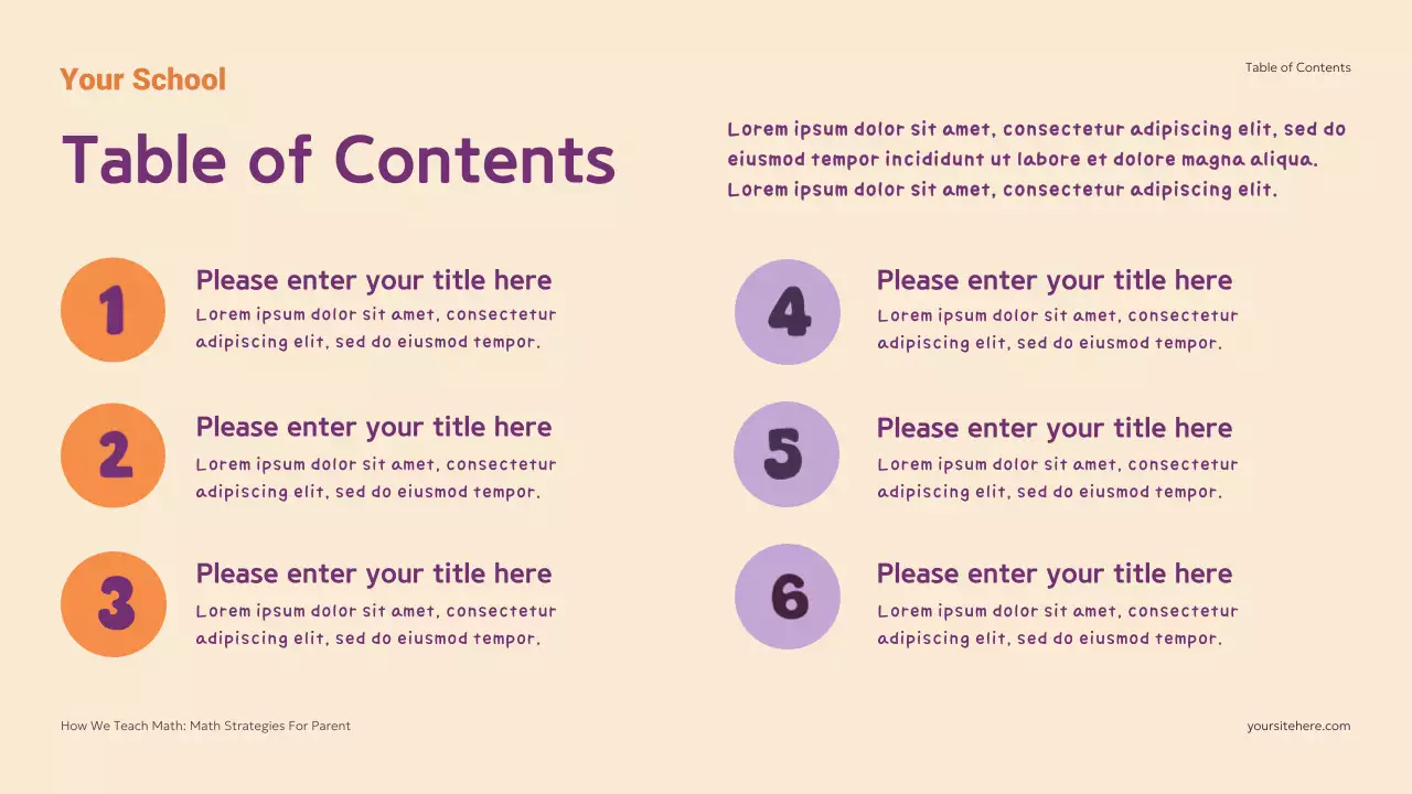 Colorful Modern Math Classes Homeschool Strategy Presentation