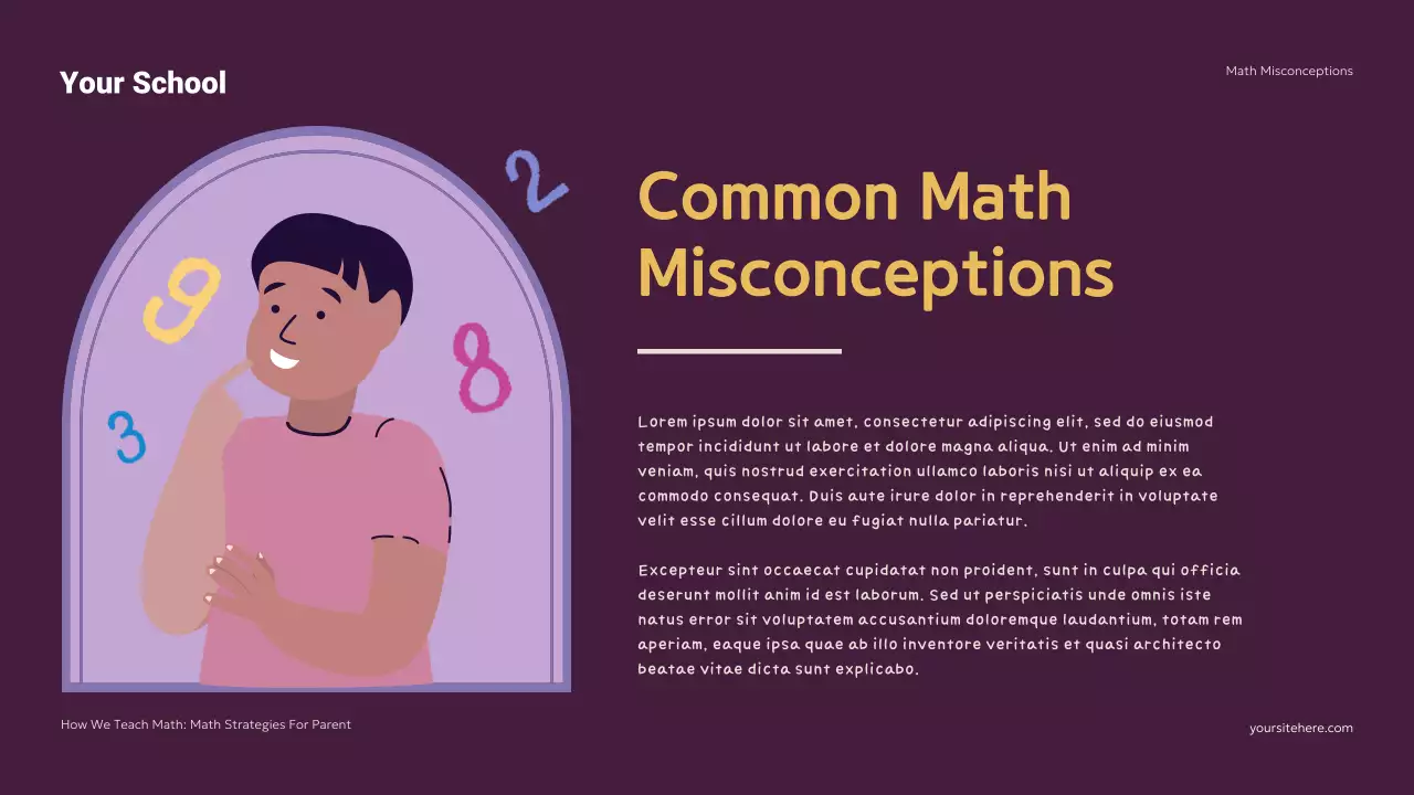 Colorful Modern Math Classes Homeschool Strategy Presentation