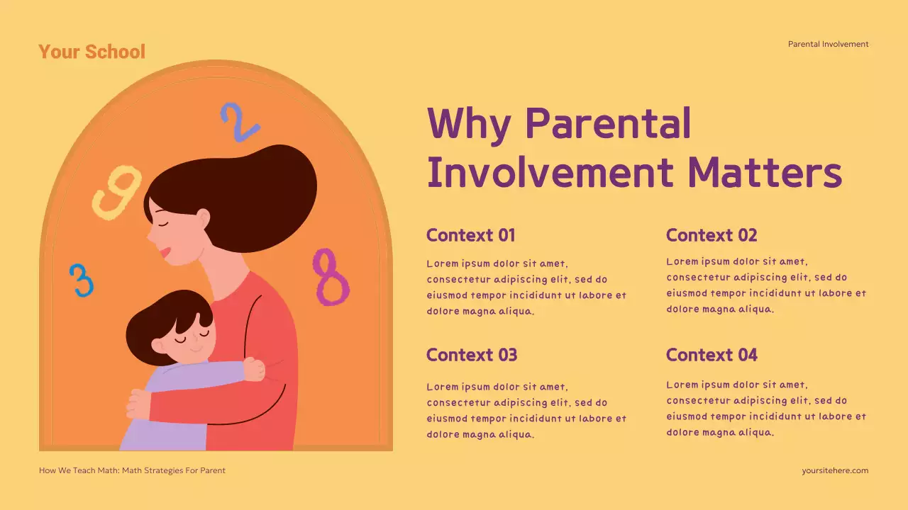 Colorful Modern Math Classes Homeschool Strategy Presentation