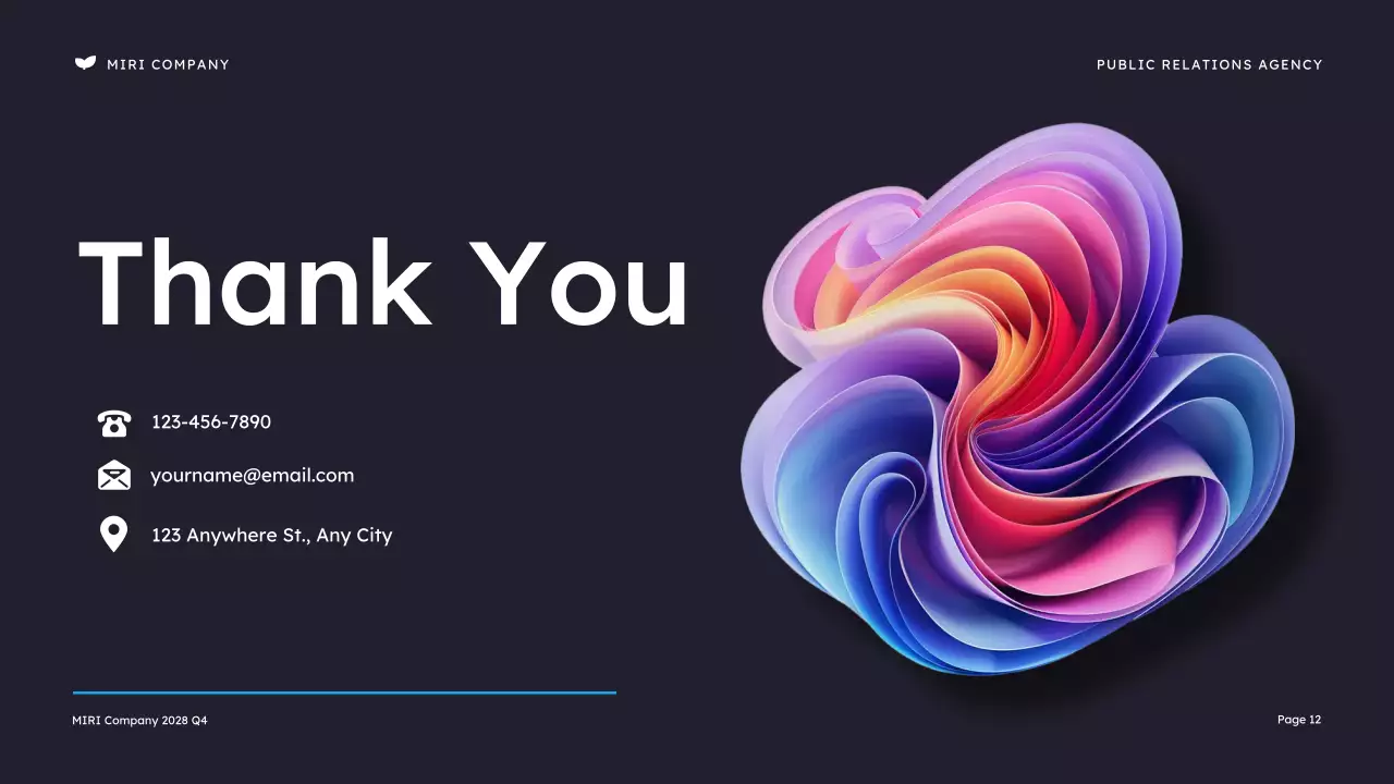 Orange Modern Public Relations Presentation