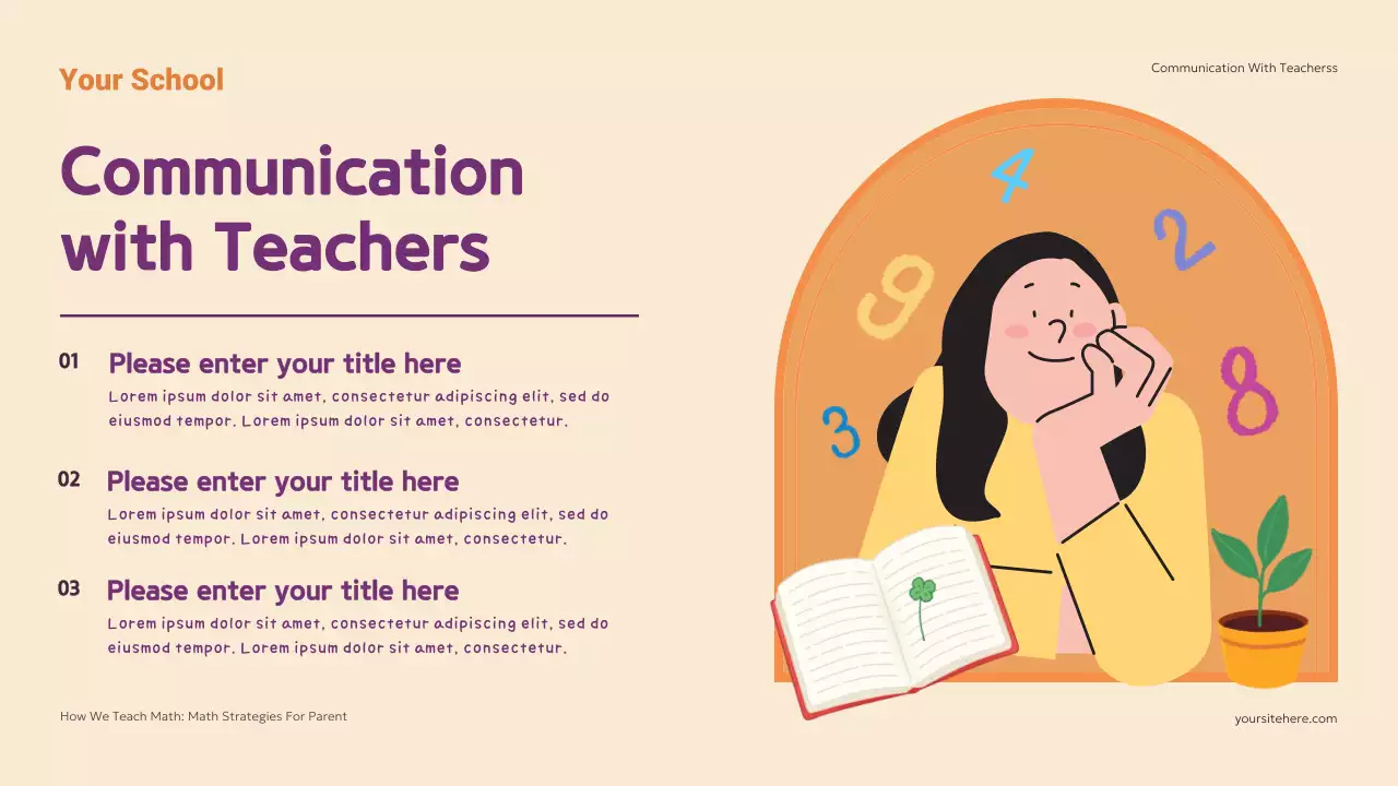 Colorful Modern Math Classes Homeschool Strategy Presentation