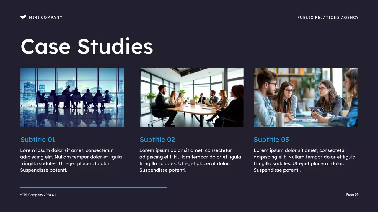 Orange Modern Public Relations Presentation