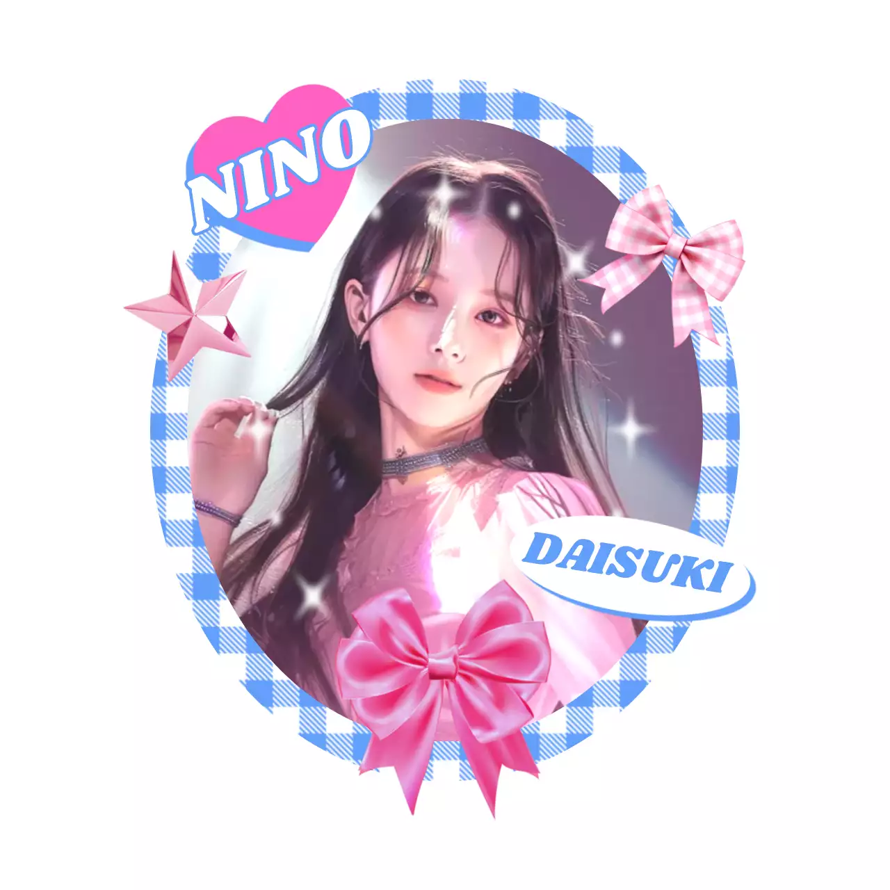 青 キュート ピンク 推し活