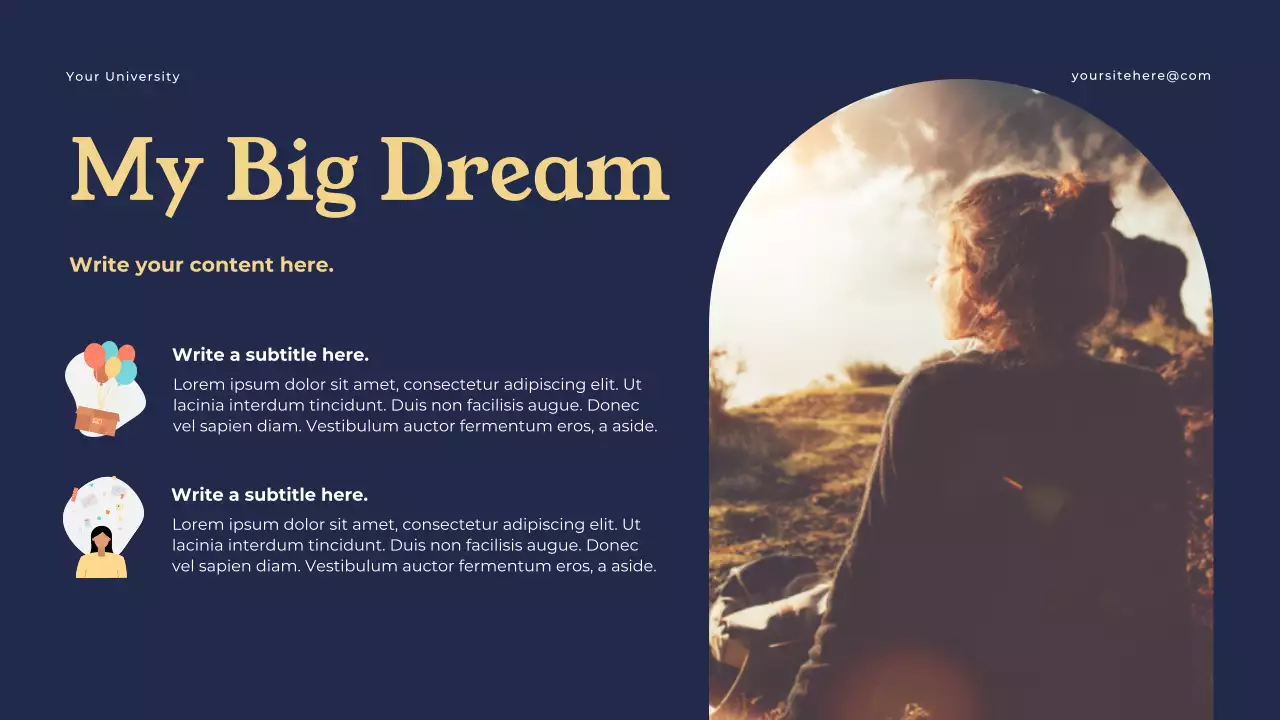 Navy Modern Class Introduction Presentation