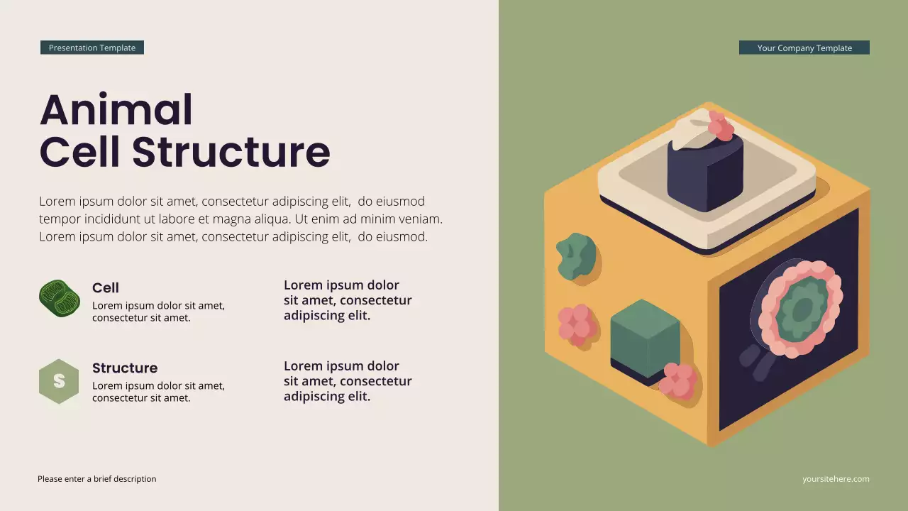 Teal Modern Isometric Biology Lecture Presentation