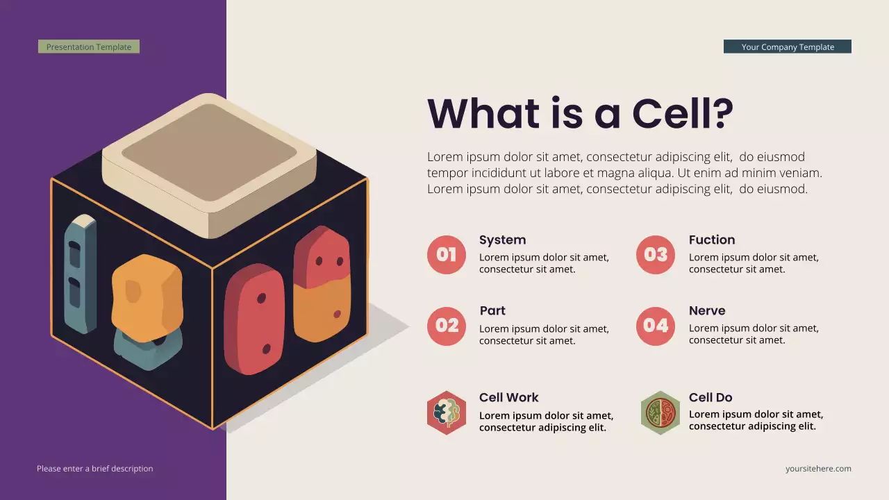Teal Modern Isometric Biology Lecture Presentation