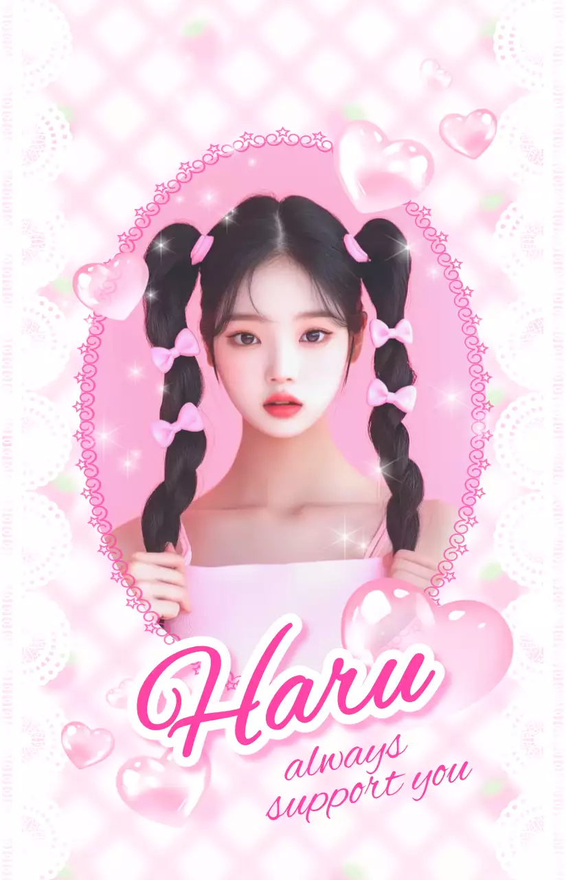 ピンク かわいい 学生証 プロフィール 推し活