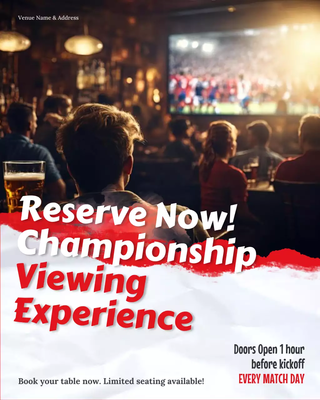 Red Bold Sports Promotion Instagram Post