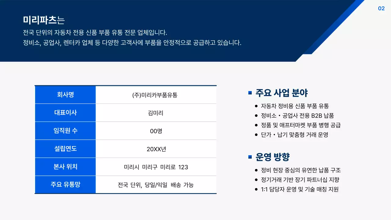 회색 모던 자동차 제안서