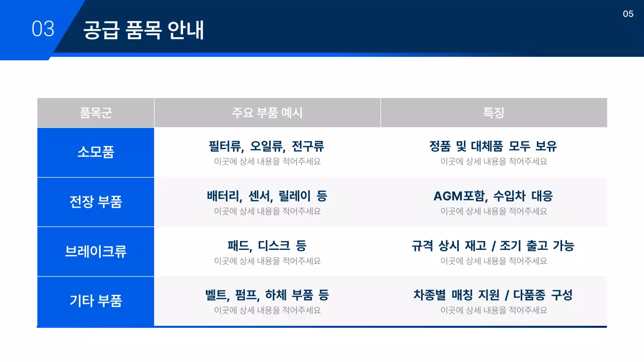 회색 모던 자동차 제안서