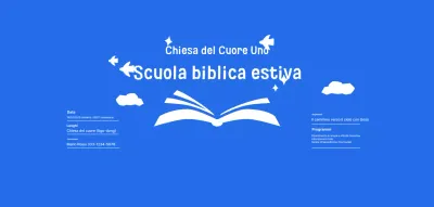 Evento della Scuola Biblica Estiva Blue Simple