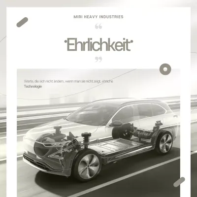 Beige moderne Autowerbung