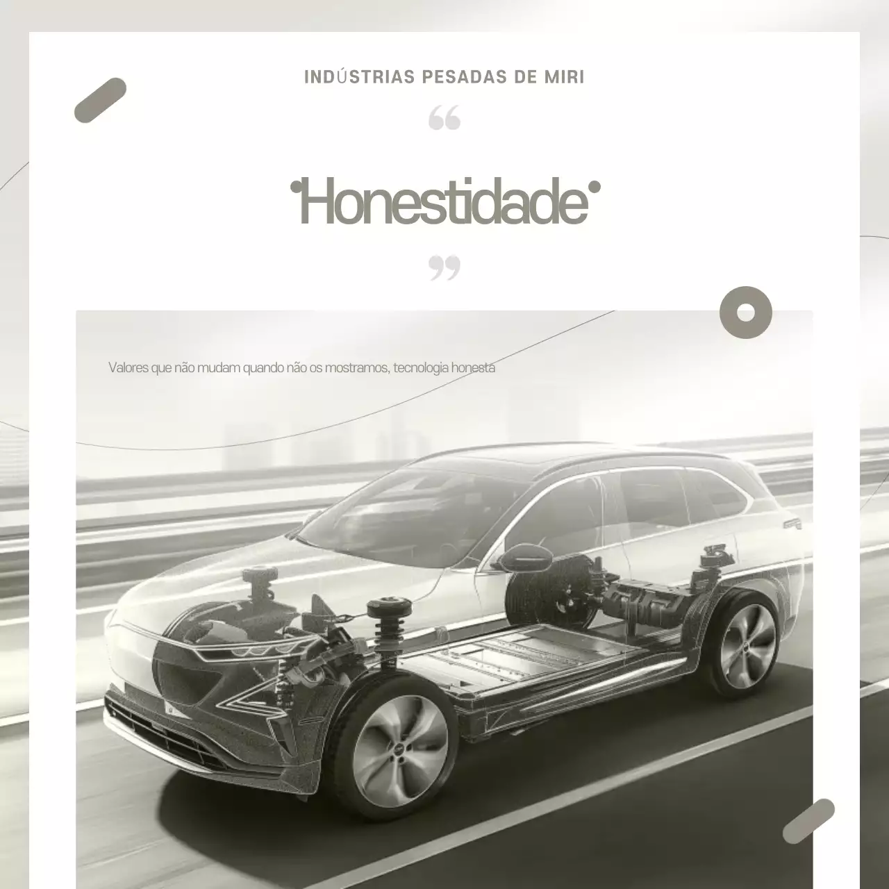 Anúncio de carro moderno bege