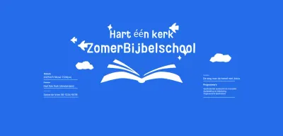 Blue Simple Zomerbijbelschoolevenement